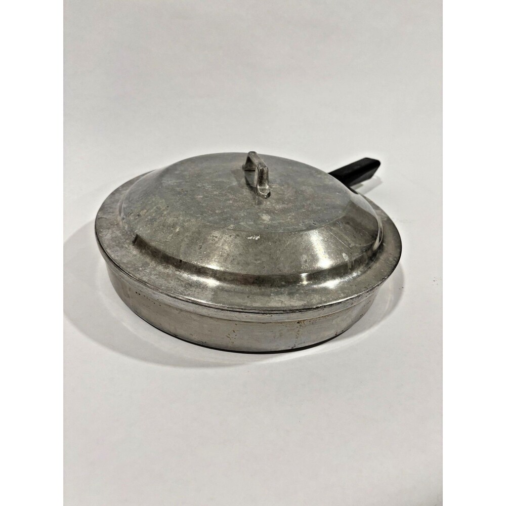 Vintage Miracle Maid Cookware G2 11.5" Cast Aluminum Skillet Frying Pan w/Lid - Picture 2 of 7